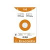Fiches bristol quadrillées 5x5 perforées Exacompta – 125 x 200 mm – Paquet de 100 – Couleurs assorties