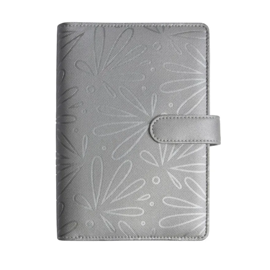 Floralie - Organiseur 16 mois - 14 x 19 cm - argent - Exacompta