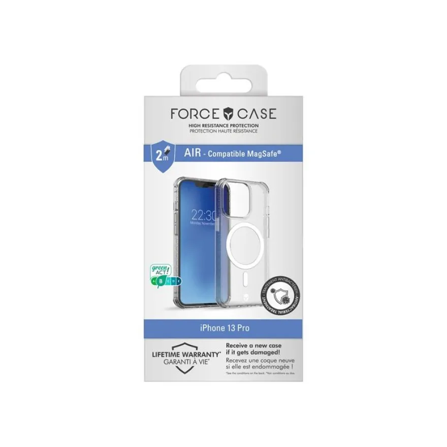 Force Case - coque de protection pour Iphone 13 Pro - Compatible MagSafe - transparent
