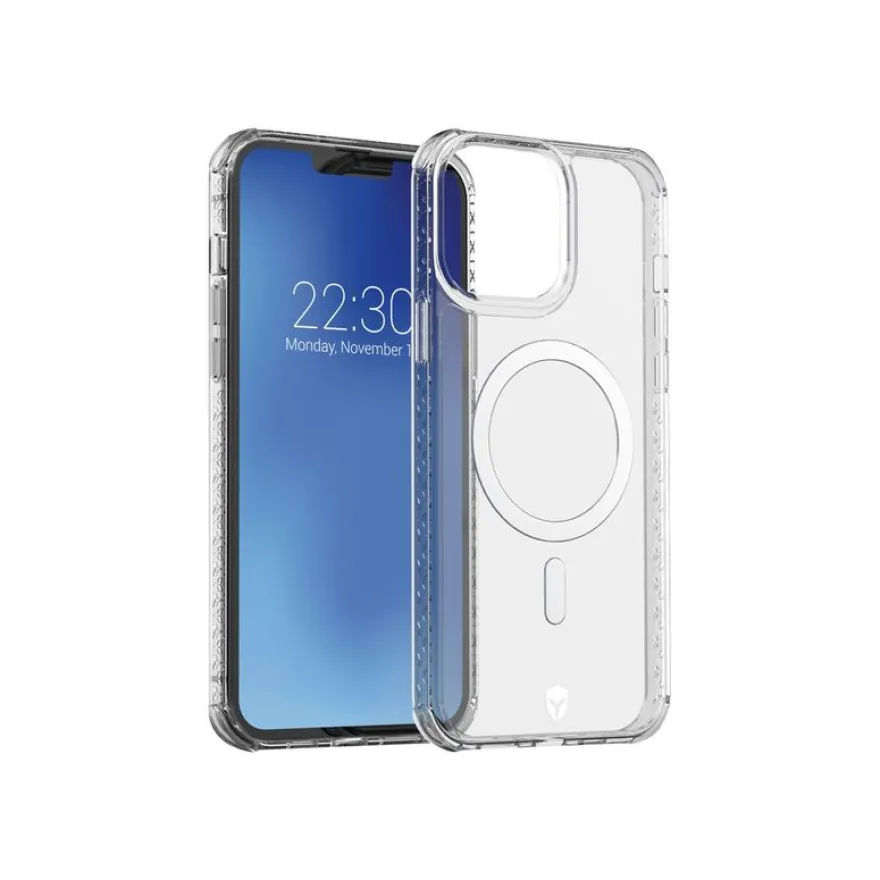 Force Case - coque de protection pour Iphone 13 Pro Max - Compatible MagSafe - transparent