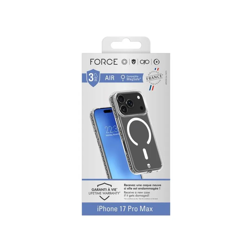Force Case Air - Coque de protection pour iPhone 17 Pro Max - transparent