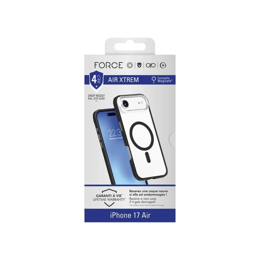 Force Case Air Xtrem - Coque de protection pour iPhone Air - noir