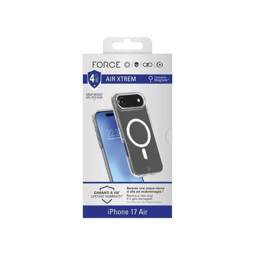 Force Case Air Xtrem - Coque de protection pour iPhone Air - transparent