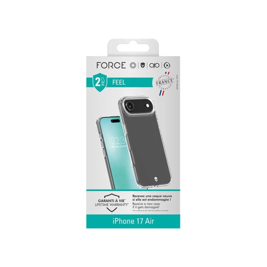 Force Case Feel - Coque de protection pour iPhone Air - transparent
