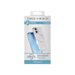 Force Case Metal - Coque de protection pour iPhone 17 - transparent, outline gray