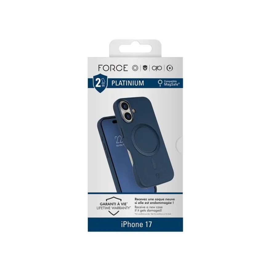 Force Case Platinium - Coque de protection pour iPhone 17 - bleu marine