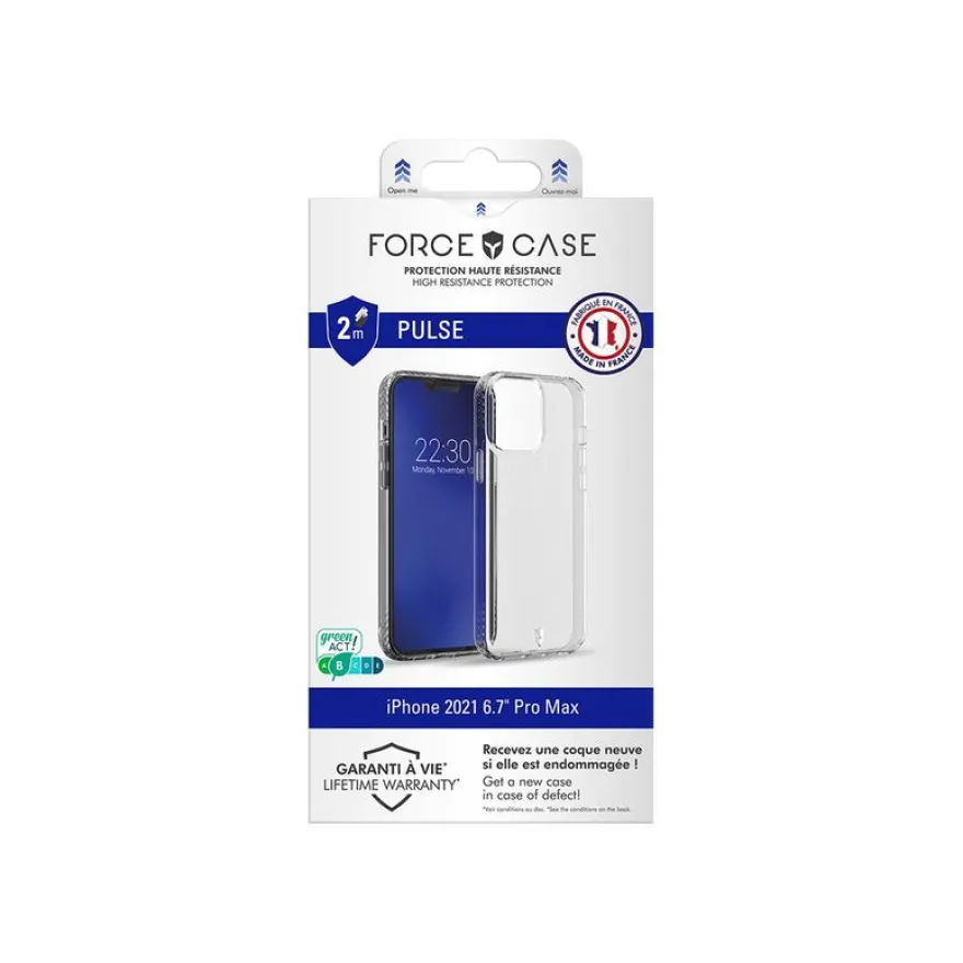 Force Case Pulse - coque de protection pour Iphone 13 Pro Max - transparent