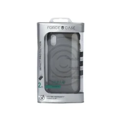 Force Case Urban - Coque de protection pour iPhone X/XS - transparent/gris foncé