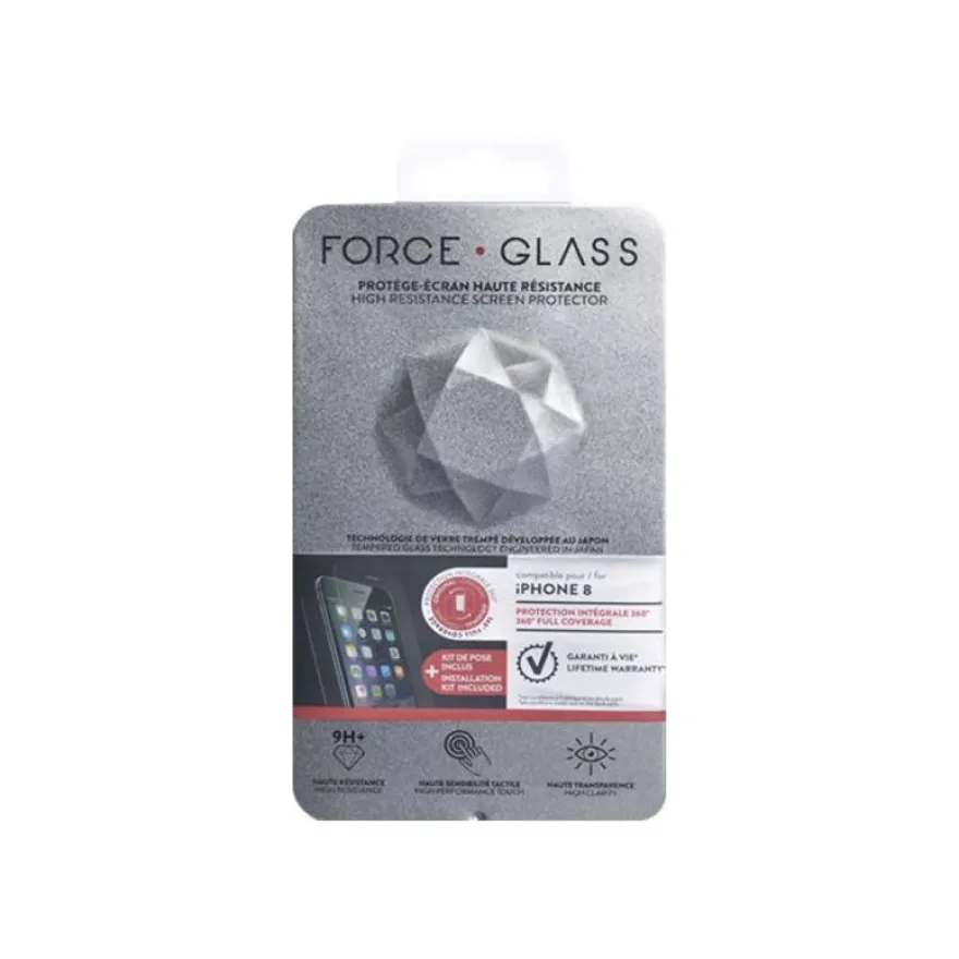 Force Glass - Protection d'écran - verre trempé pour iPhone 8