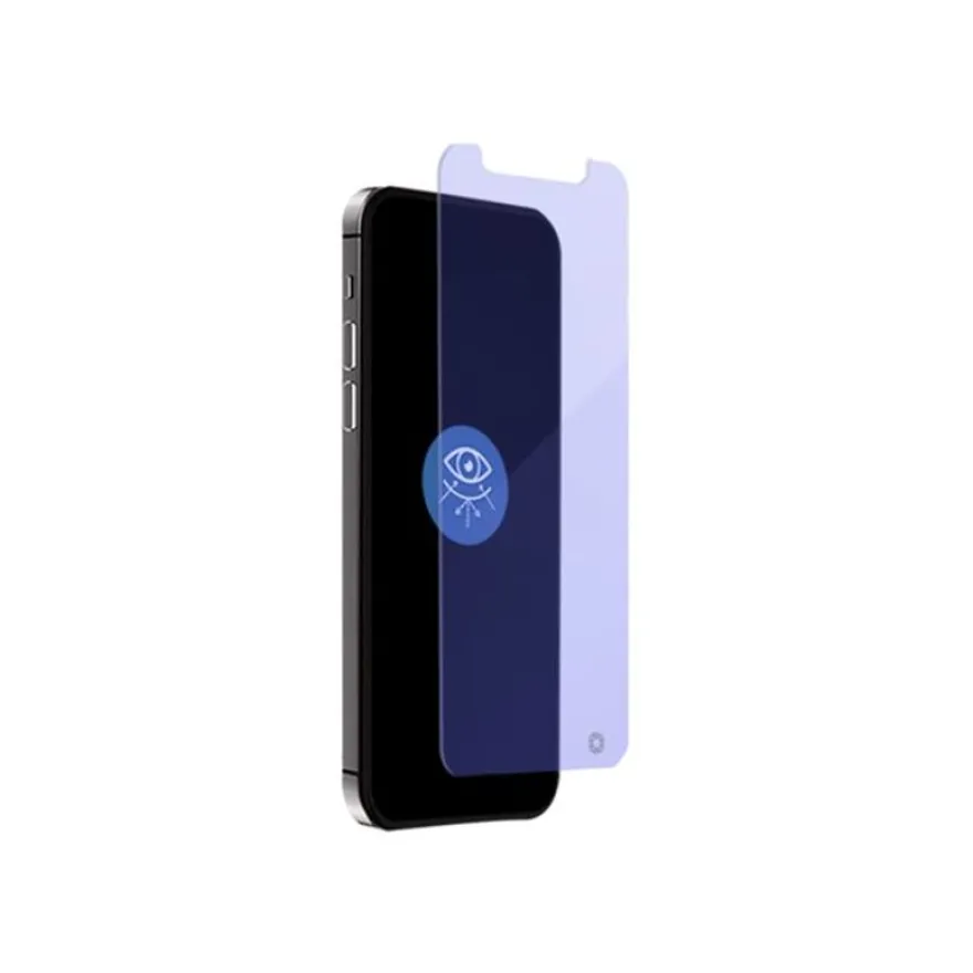 Force Glass - protection d'écran pour iPhone 12 ProMax - anti lumière bleue - transparent