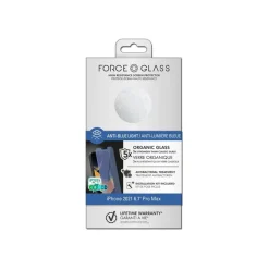Force Glass - protection d'écran pour iPhone 13 ProMax - anti lumière bleue - transparent