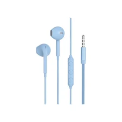 Force Play - Écouteurs avec micro - intra-auriculaire - filaire - jack 3,5mm - bleu