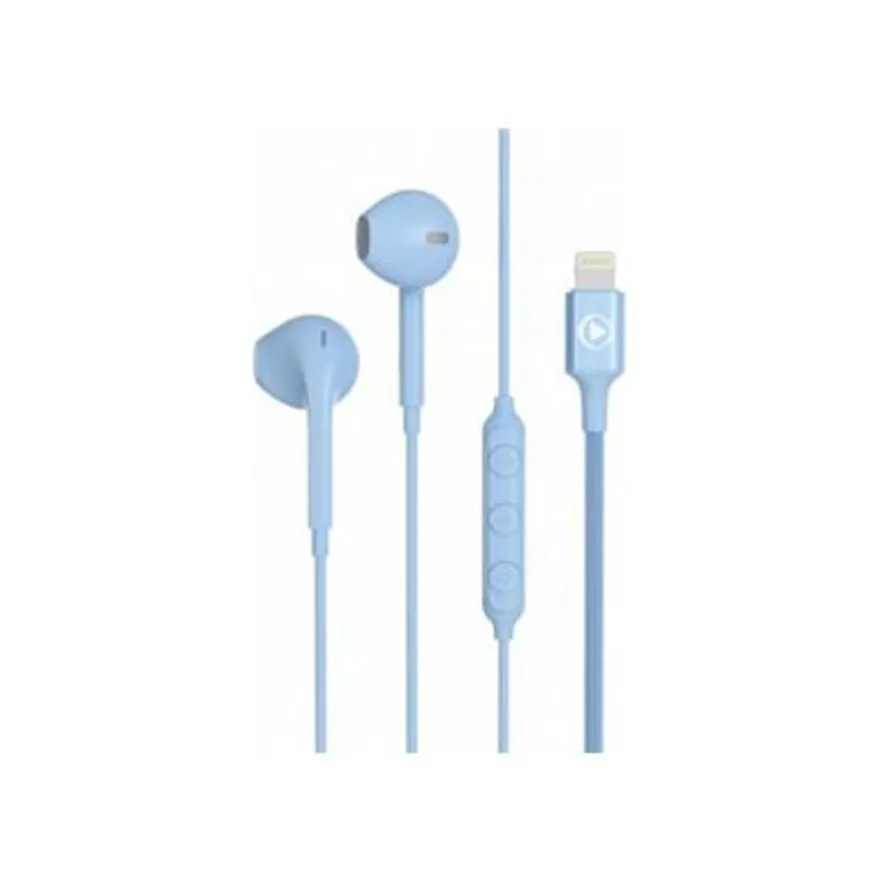 Force Play - Écouteurs filaire avec micro - Lightning - bleu