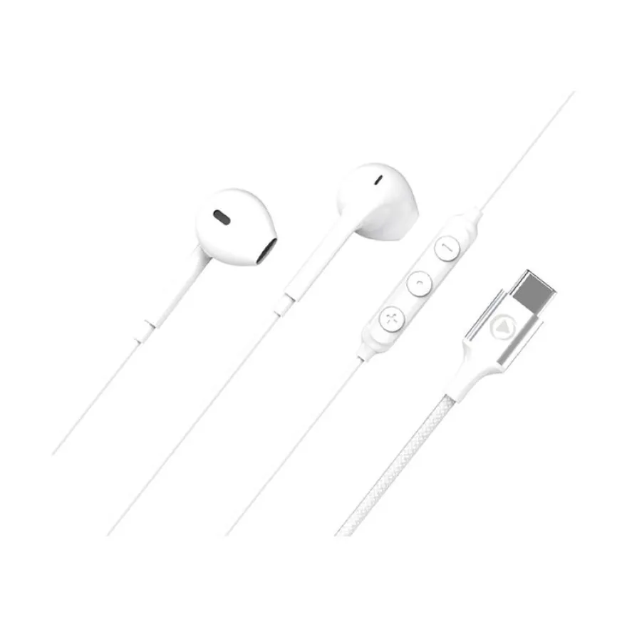 Force Play - écouteurs Intra Auriculaire - USB C - blanc