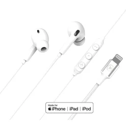 Force Play - Kit main libre - écouteur filaire - blanc
