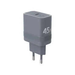 Force Power - Adaptateur secteur - technologie GaN - 45 Wh - PD (24 pin USB-C) - gris