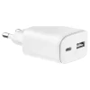 Force Power - Adaptateur secteur - GaN, garantie à vie - 45 Watt - PD (24 pin USB-C, USB) - blanc