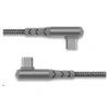 Force Power - Câble USB - 24 pin USB-C (M) incliné pour 24 pin USB-C (M) incliné - 3 A - 2 m - ultra renforcé, USB Power Delivery (60W) - gris