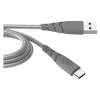 Force Power - Câble USB-C vers USB-C - 1.2 m - gris