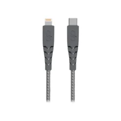 Force Power - câble USB-C/Lightning - 1.2 m - gris