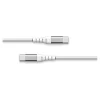 Force Power Lite - Câble renforcé - USB-C/USB C - 1.2 m - 3A - Blanc - Garanti à vie