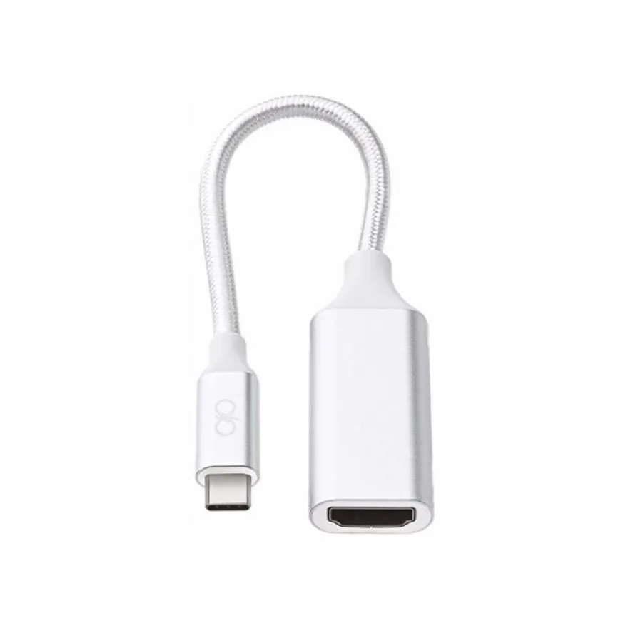Force Power Lite - Adaptateur vidéo - 24 pin USB-C mâle pour HDMI femelle - noir - support pour 4K60Hz (3840 x 2160)
