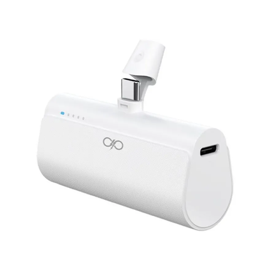 Force Power Lite - Banque d'alimentation - connecteur USB-C intégré - 20 Watt - 5 A (24 pin USB-C) - blanc