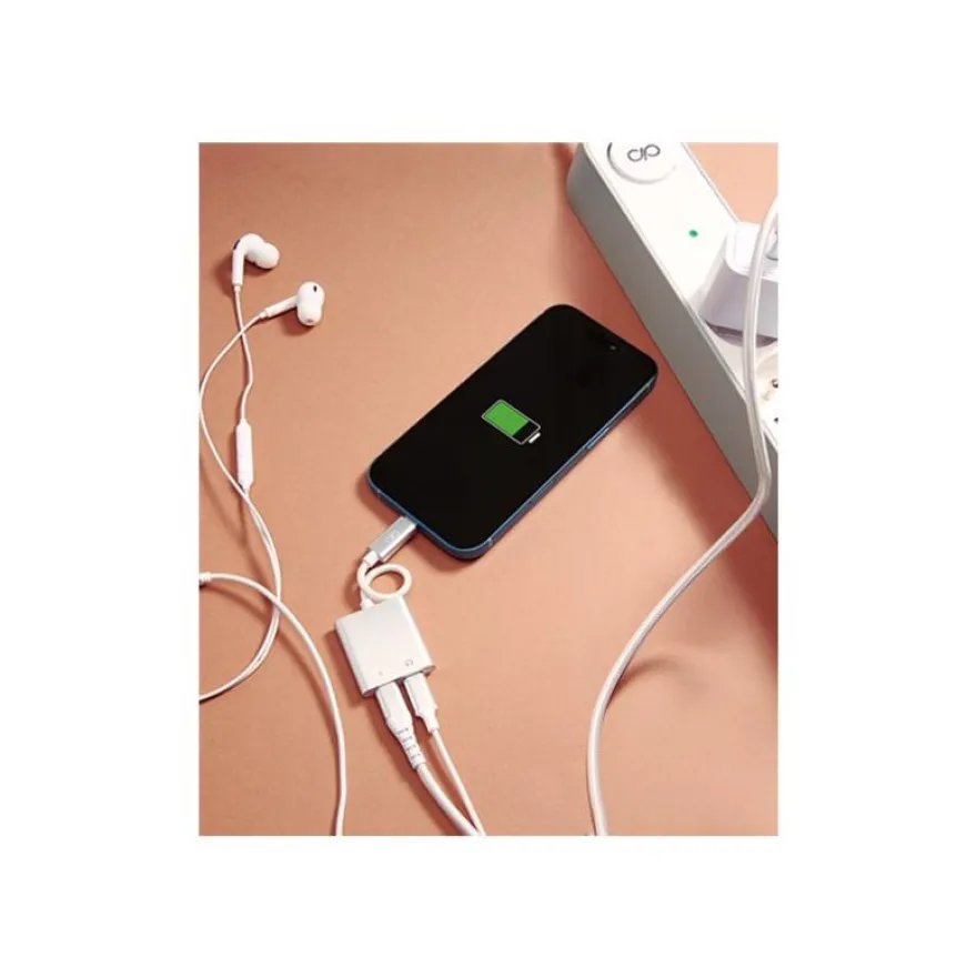 Force Power Lite - Casque/adaptateur de charge USB-C vers USB-C - 24 pin USB-C mâle pour 24 pin USB-C femelle - blanc