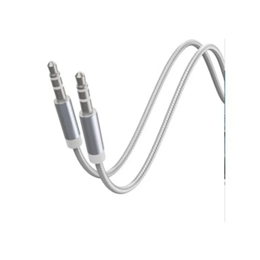 Force Power Lite - Câble audio - mini-phone stereo 3.5 mm mâle pour mini-phone stereo 3.5 mm mâle - 1.2 m - blanc - câble renforcé
