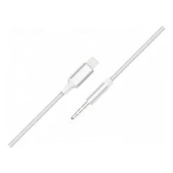 Force Power Lite - Câble audio - Lightning mâle pour mini-phone stereo 3.5 mm mâle - 1.2 m - blanc - câble renforcé