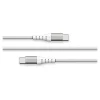 Force Power Lite - Câble USB - 24 pin USB-C (M) pour 24 pin USB-C (M) - 3 A - 2 m - USB Power Delivery (60W), câble renforcé - blanc