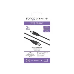 Force Power Lite - Câble USB (M) pour USB type B (M) - USB 2.0 - noir
