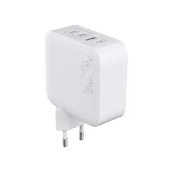 Force Power Lite - Chargeur secteur - 100 Watt - 3 connecteurs de sortie (USB, 2 x USB-C) - blanc