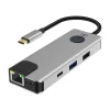 Force Power Lite - Station d'accueil - HUB 7 en 1 - USB-C - HDMI - gris