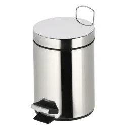 Frandis - Poubelle de salle de bain - 3L - inox
