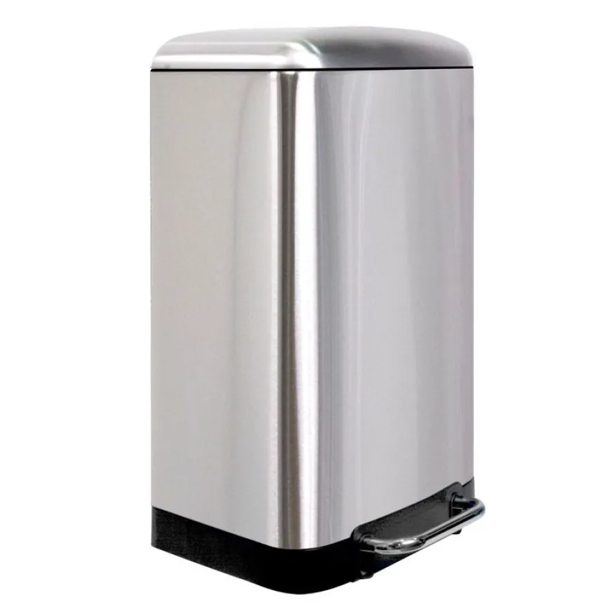 Frandis - Poubelle Urban - rectangulaire - 30L - inox