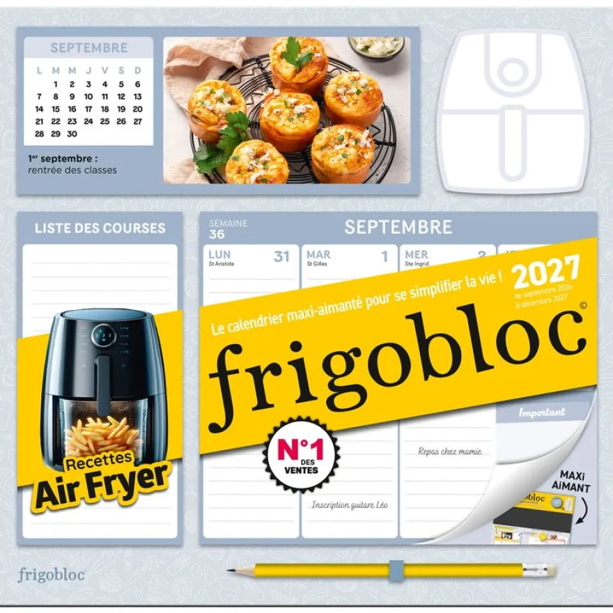 Frigobloc Hebdomadaire Air Fryer - Calendrier / sem