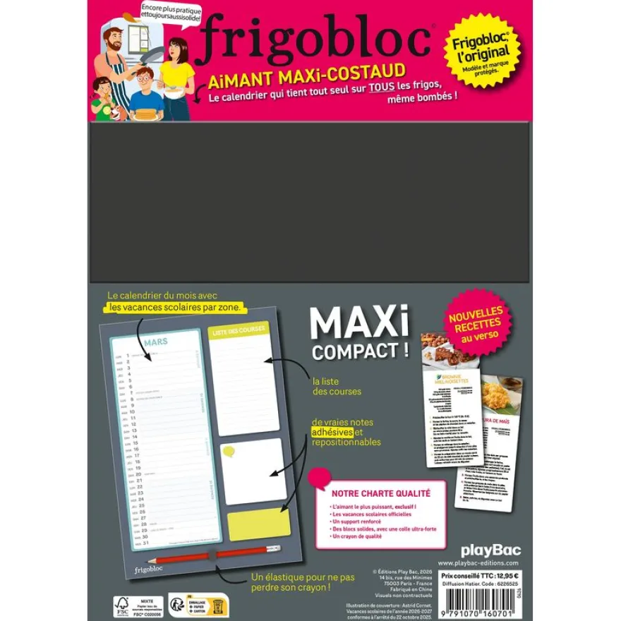 Frigobloc Mensuel Compact - Calendrier Compact / mois