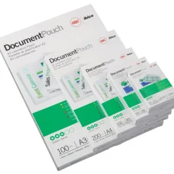 GBC - Pack de 100 pochettes de plastification - 2 x 125 microns - 54 x 86 mm - brillant