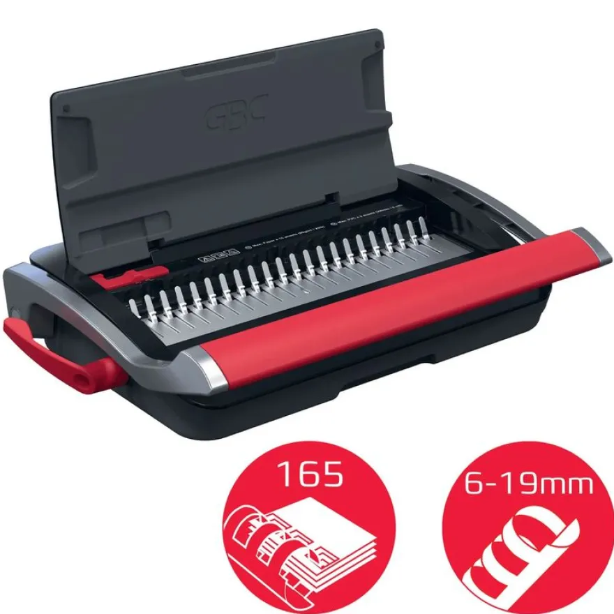 GBC CombBind CB15 - machine à relier / relieuse perforeuse manuelle - perfore 15 feuilles - relie 165f