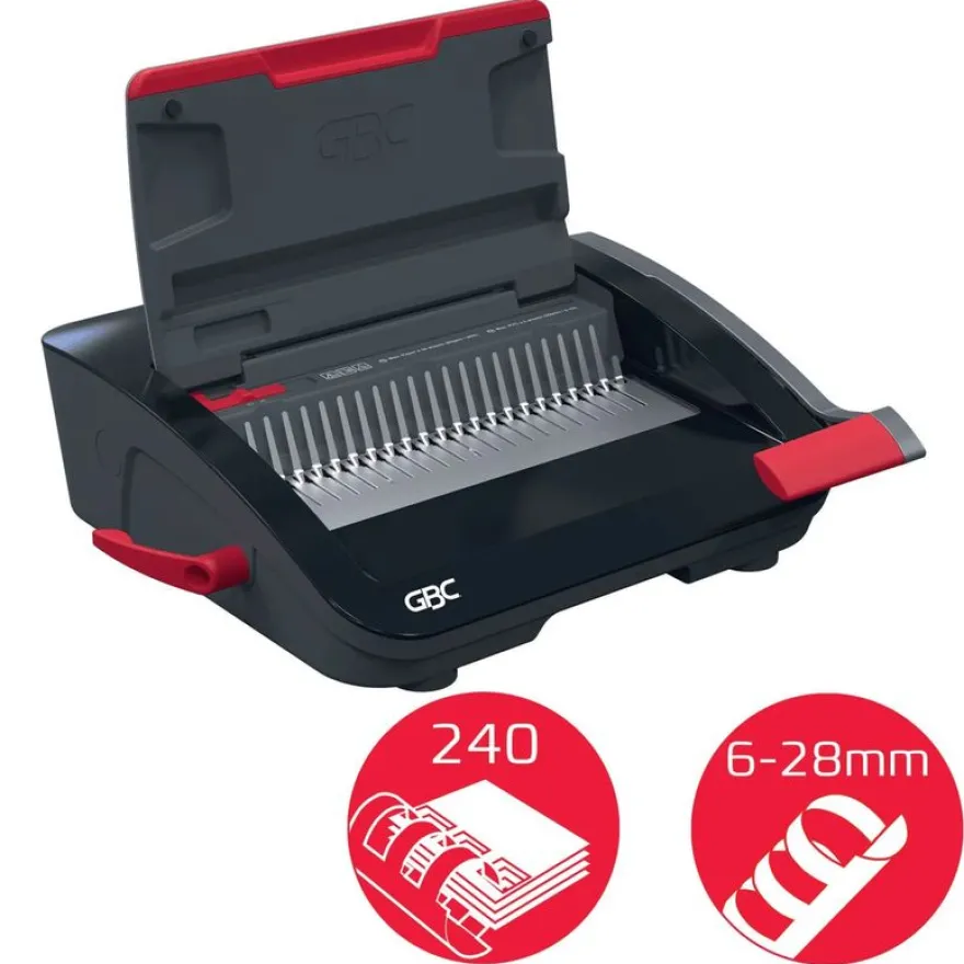 GBC CombBind CB20 - machine à relier / relieuse perforeuse manuelle - perfore 20 feuilles - relie 240f