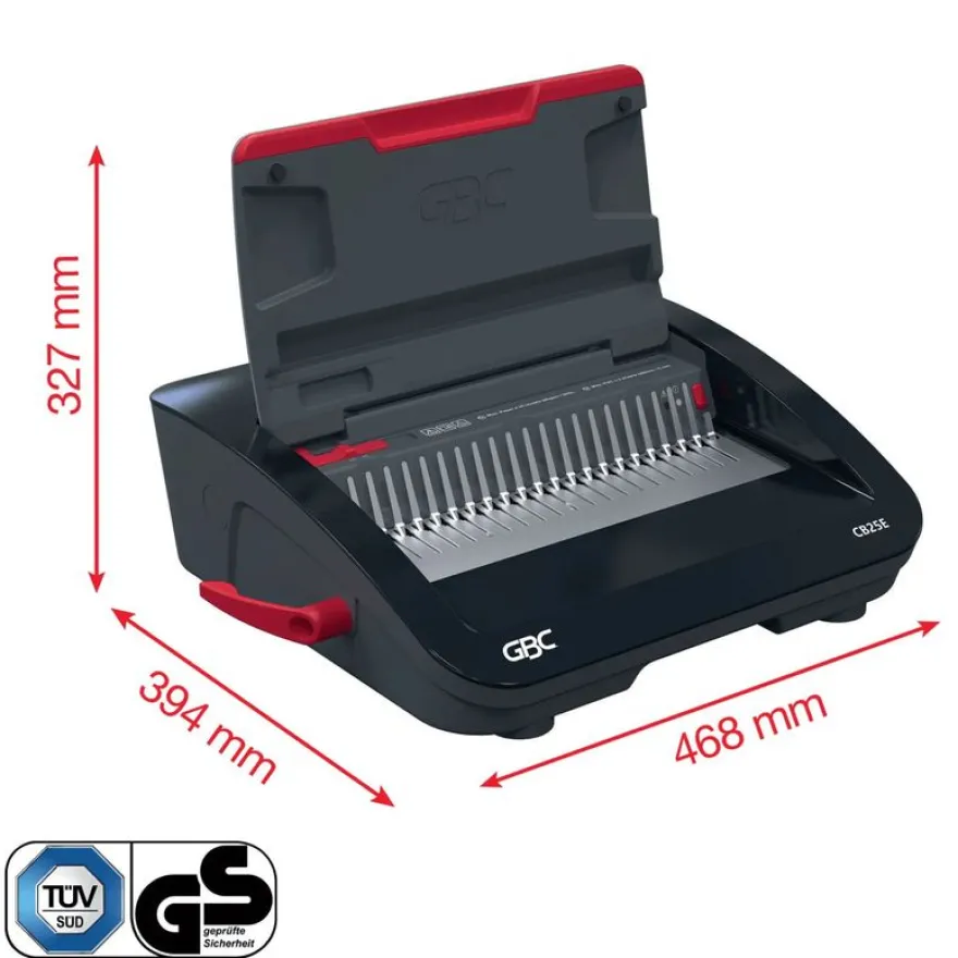 GBC CombBind CB25E - machine à relier / relieuse perforeuse éléctrique - perfore 25 feuilles - relie 390f