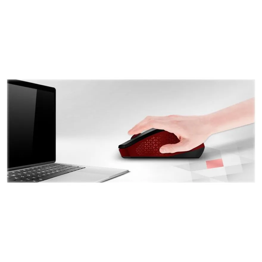 Genius - souris sans fil - silencieuse - noir et rouge