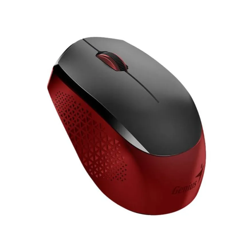 Genius - souris sans fil - silencieuse - noir et rouge