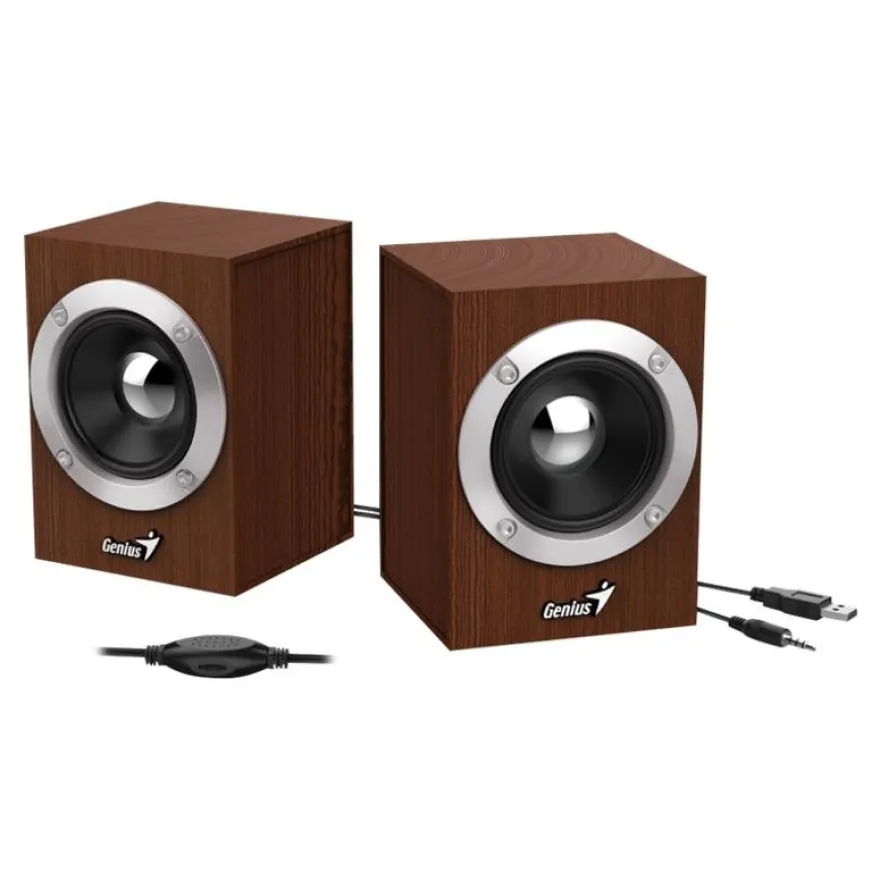 Genius SP-HF280 - enceinte multimédia - bois