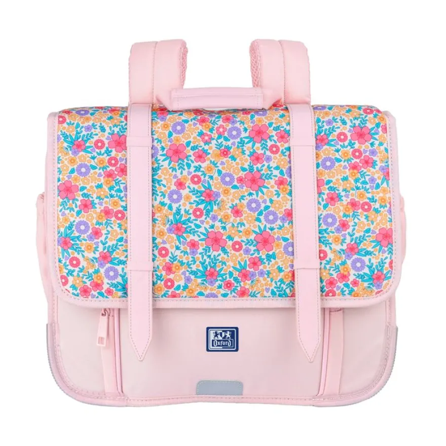 Gibeciere oxford flowers cm - 2 compartiments - Hamelin