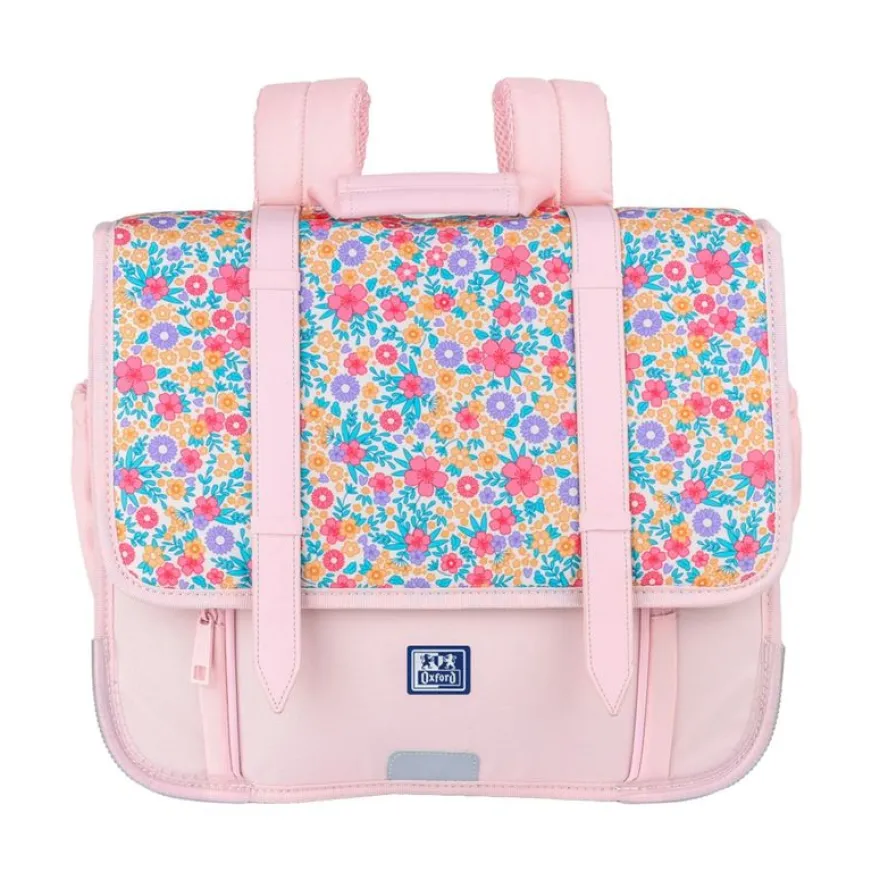 Gibeciere oxford flowers cm - 2 compartiments - Hamelin