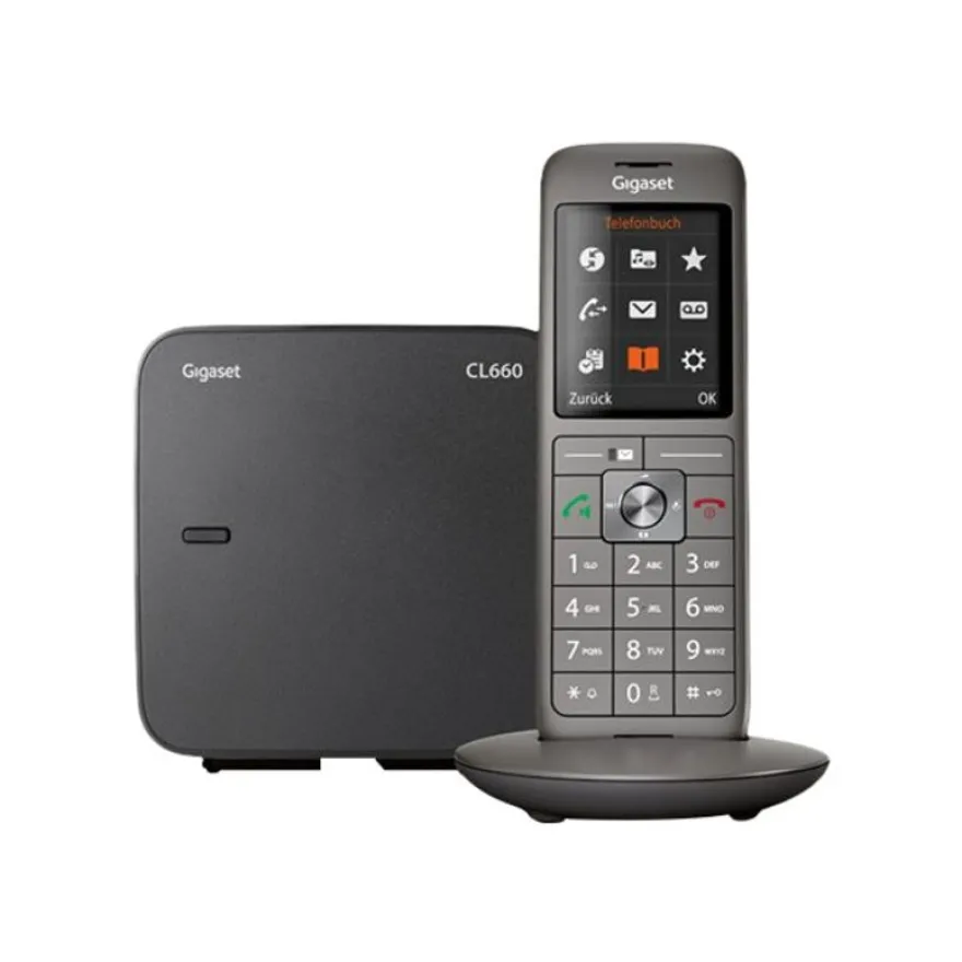 Gigaset - téléphone sans fil + combiné supplémentaire - anthracite