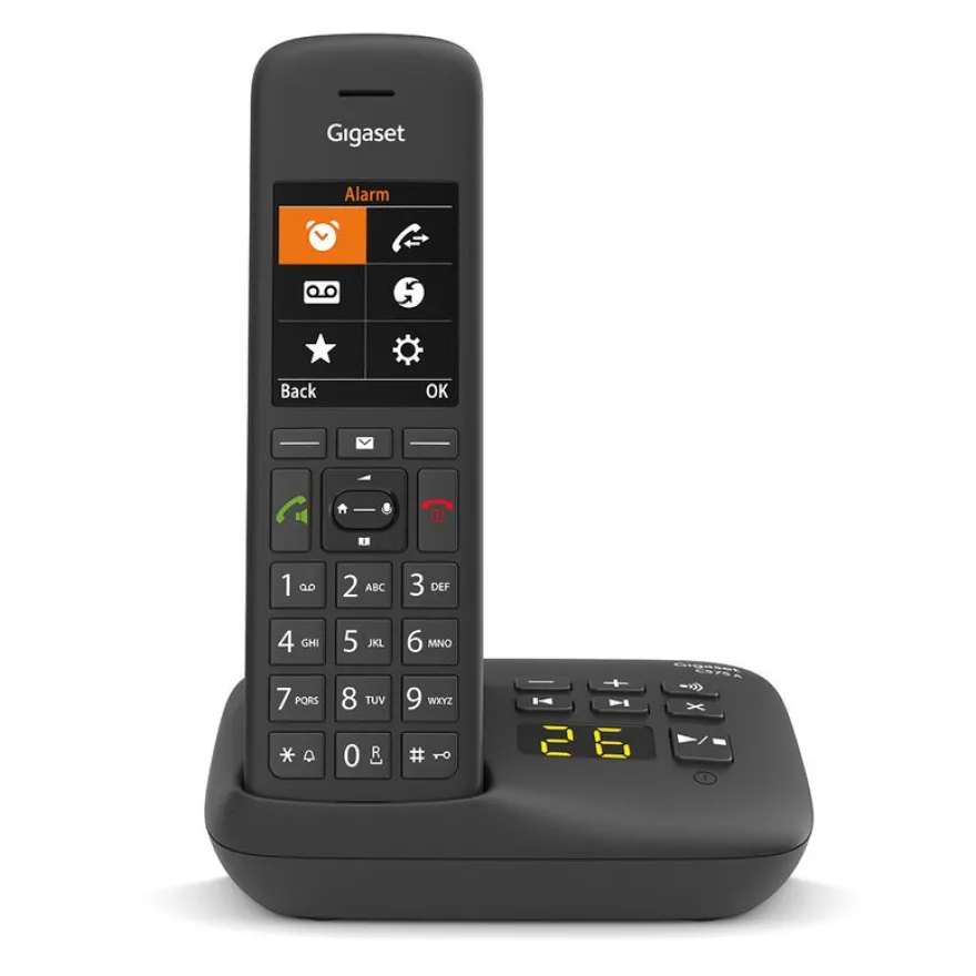 Gigaset C575A - téléphone sans fil avec répondeur - noir