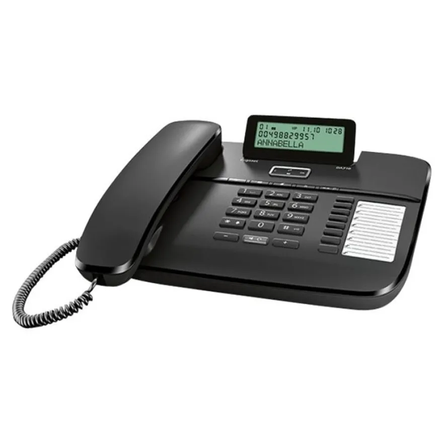 Gigaset DA710 - téléphone filaire - noir